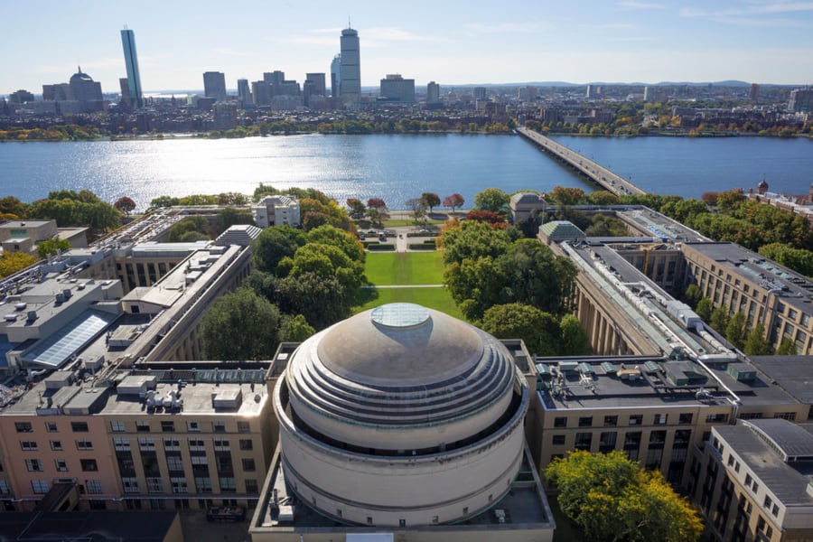 Vista aérea del Massachusetts Institute of Technology (MIT)