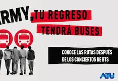 BTS en San Marcos: ATU habilitará más de 80 buses para el retorno tras los conciertos