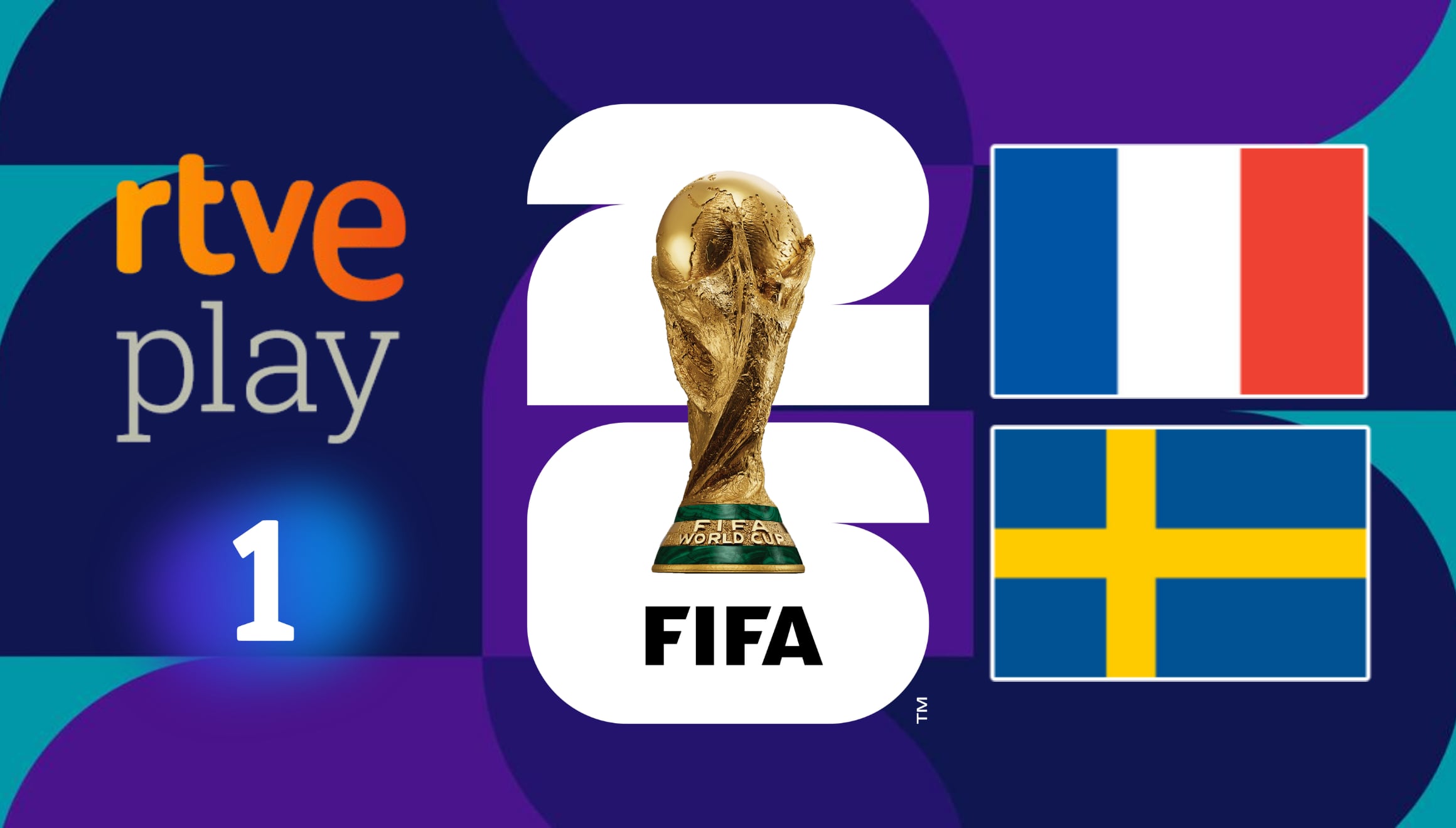 Emisión oficial de La 1 HD de RTVE en directo para el partido de Francia vs. Suecia en el Mundial 2026. Entérese dónde televisan este choque europeo por televisión abierta y plataformas autorizadas de fútbol online en España. | Crédito: fifa.com / Composición Gestión Mix