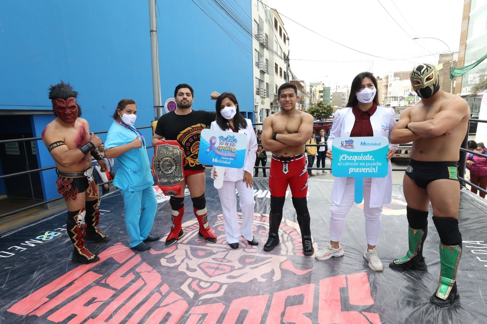 La empresa Gladiadores, activa desde 2019, también participa en eventos públicos y privados. (Foto: Essalud)