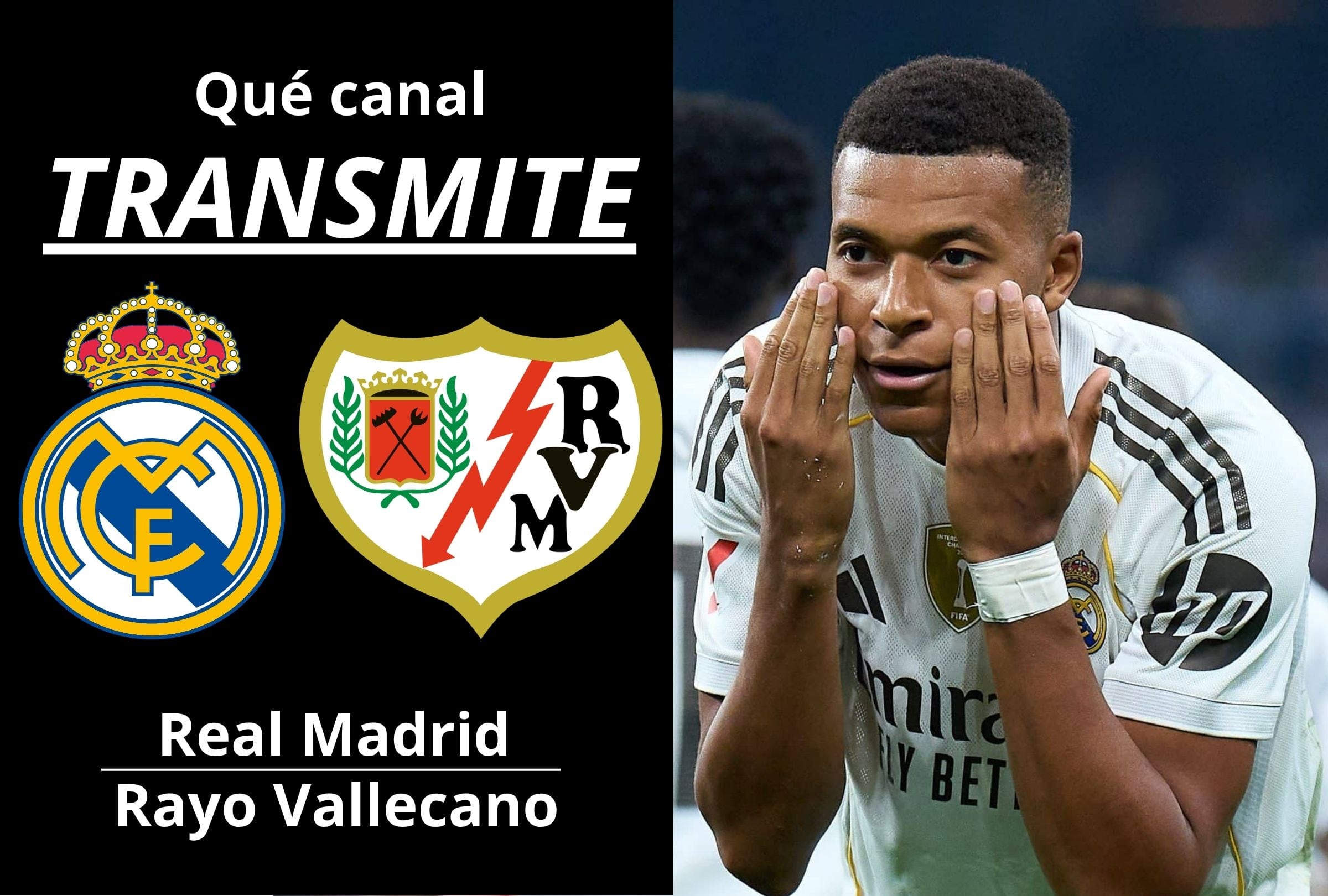 Qué canal transmite el partido Real Madrid vs. Rayo Vallecano EN VIVO por TV y Streaming Online por la jornada 5 de LaLiga. (Foto: Composición Depor)