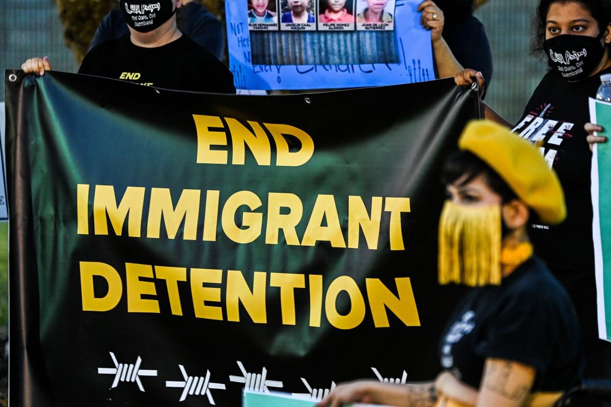 Protestan contra las deportaciones masivas en Estados Unidos. (Foto: AFP)