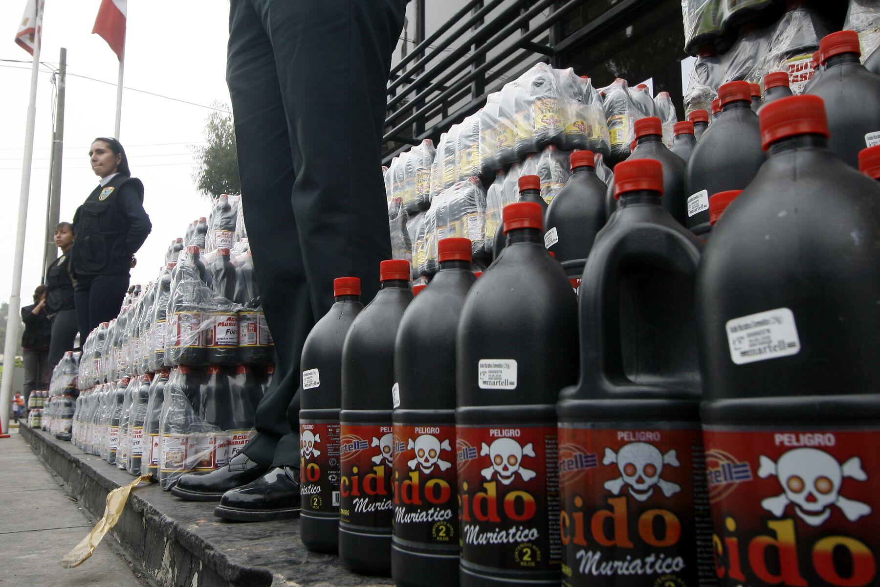 Insumos químicos. (Foto: Andina)