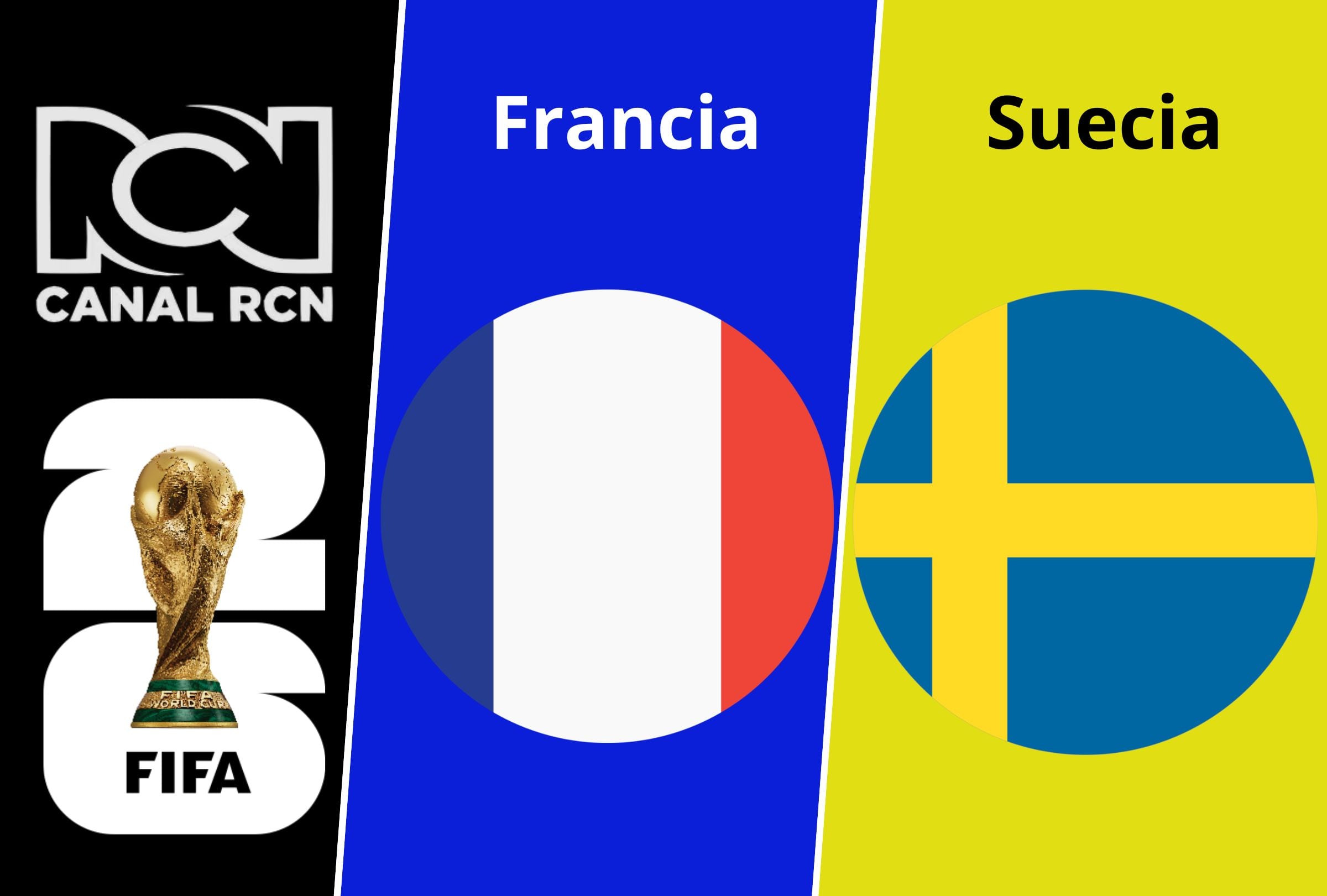 Sigue la señal de RCN televisión para ver el partido Francia vs. Suecia EN VIVO y EN DIRECTO por los 16vos de final de la Copa Mundial 2026. (Foto: Composición Depor)