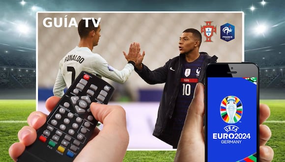 Lista de canales de televisión para seguir el partido Portugal vs. Francia en vivo y en directo desde el Volksparkstadion de Hamburgo, Alemania, por la ronda de cuartos de final de la Eurocopa 2024. (Foto: AFP)