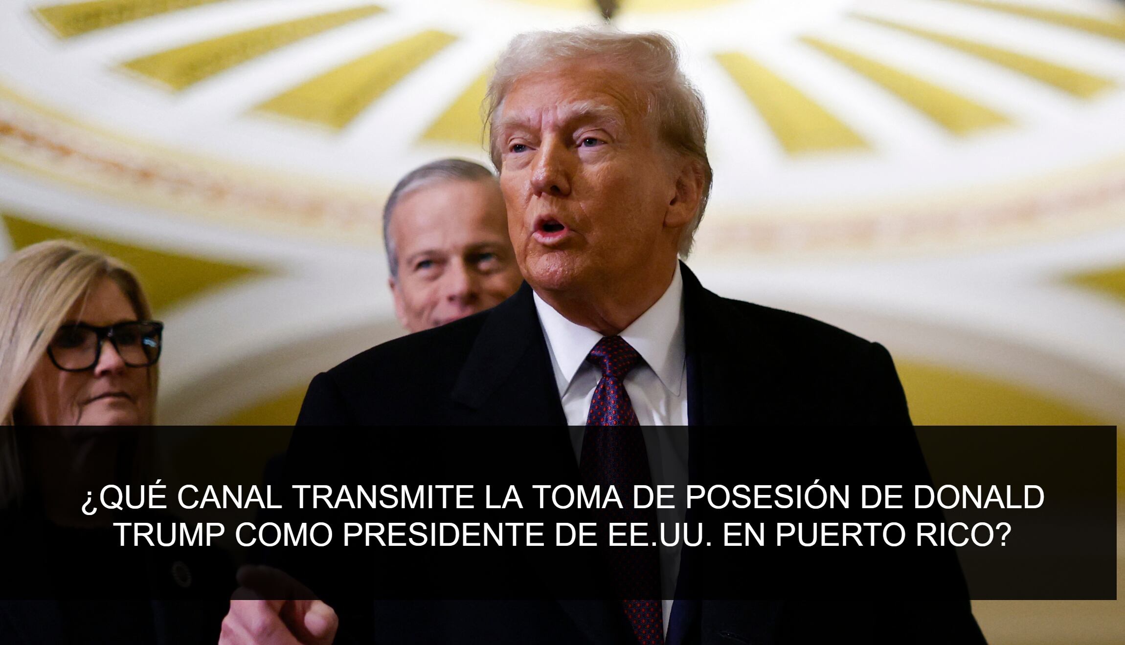 ¿Qué canal transmite la toma de posesión de Donald Trump como presidente de EE.UU. en Puerto Rico? (Foto: AFP / Composición Mix)