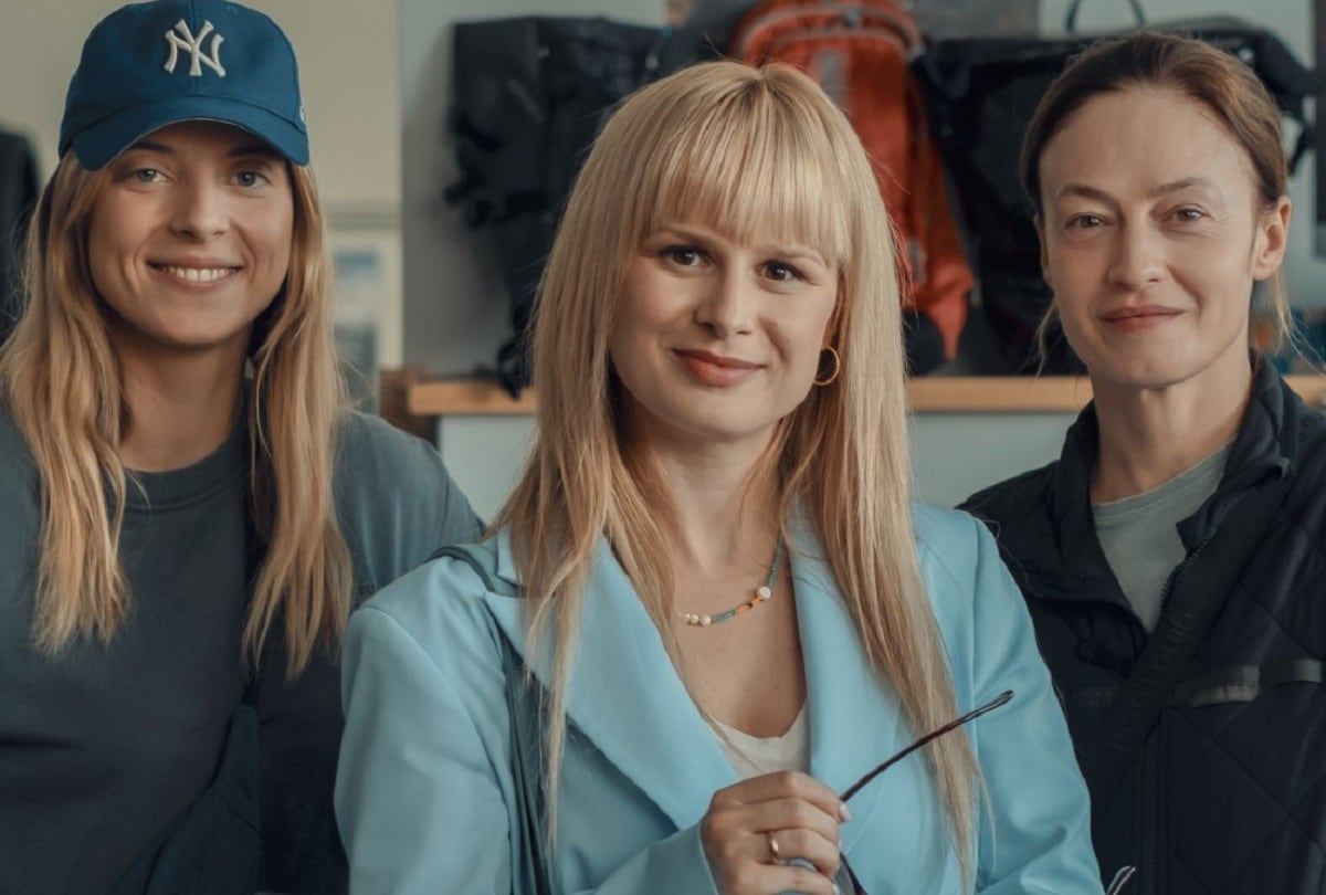 Masza Wagrocka, Barbara Wypych y Magdalena Rózczka en la serie polaca "La madre de los Pingüinos" (Foto: Netflix)