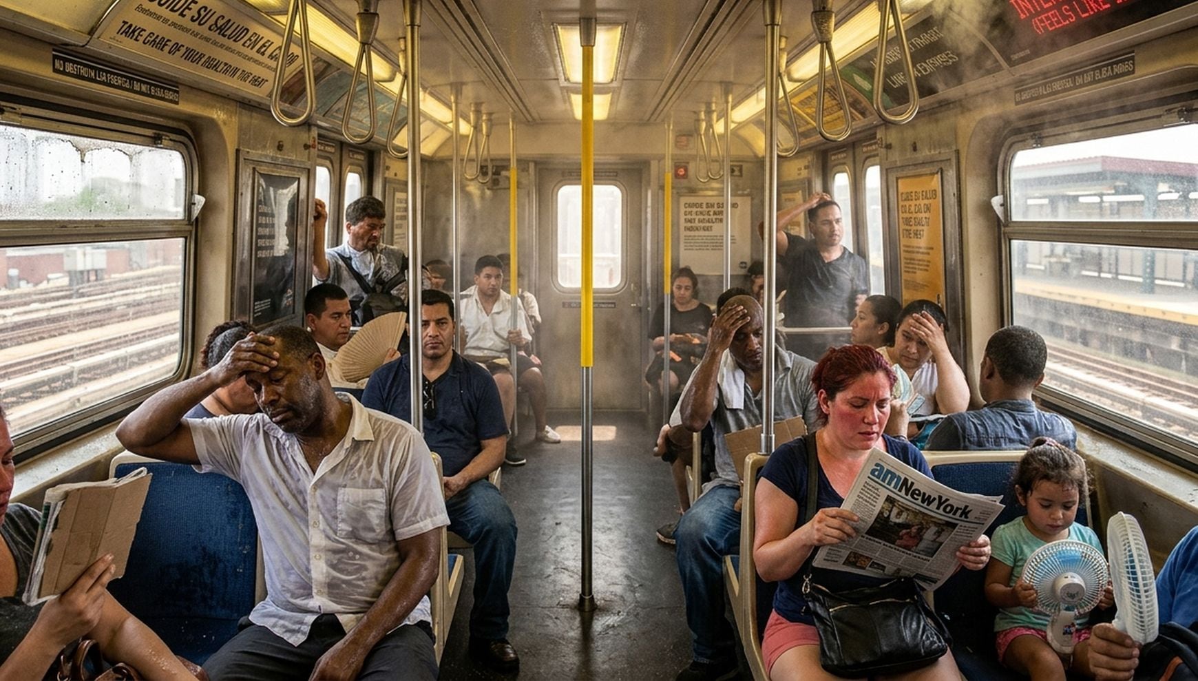 Nueva York analiza sistema para enfriar estaciones del metro durante las olas de calor (Foto: Imagen creada por Gestión MIX usando Gemini)