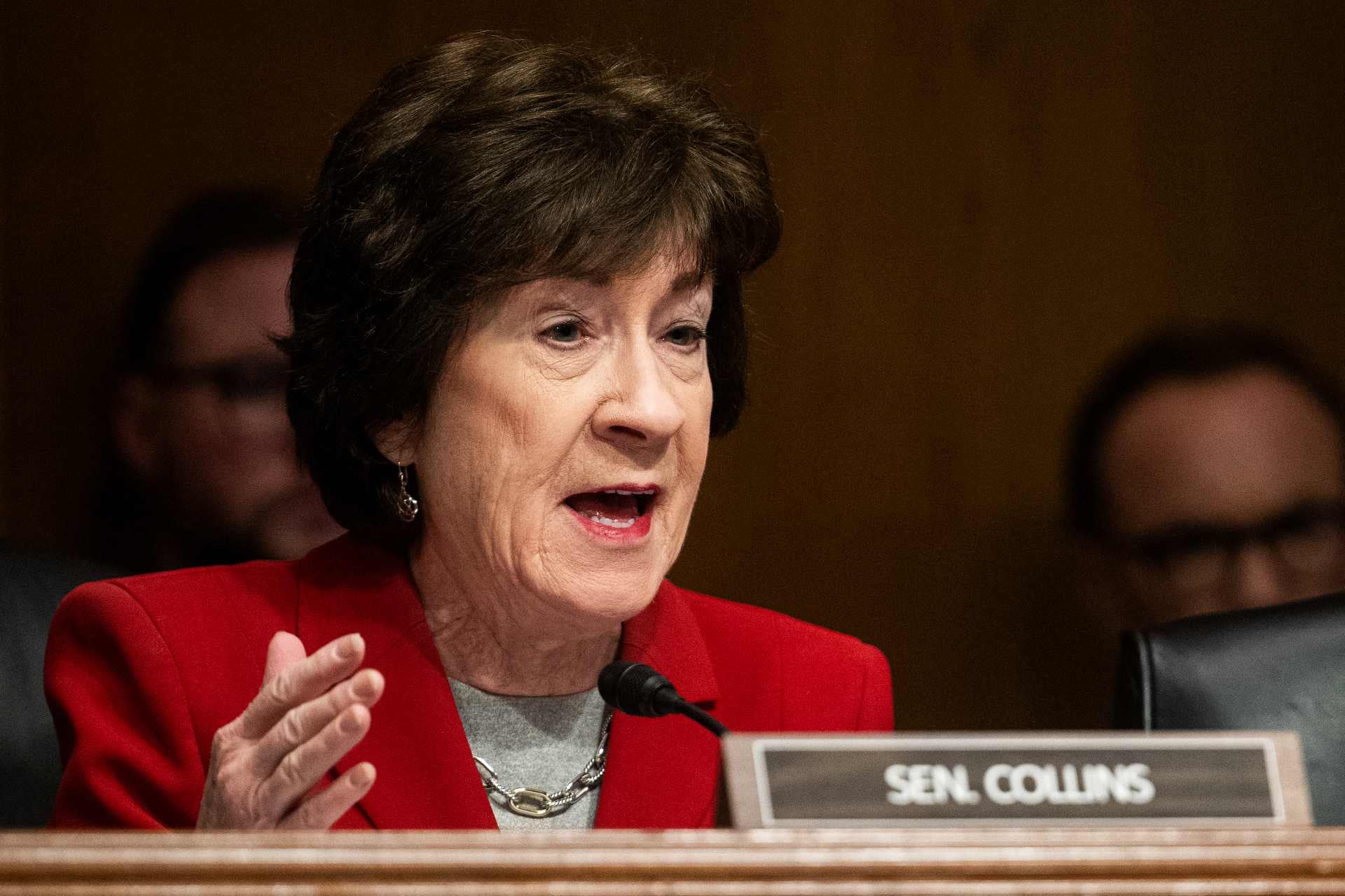 La senadora estadounidense Susan Collins, republicana por Maine, durante una audiencia del Comité de Salud, Nacionales de Salud (NIH), en el Capitolio de Washington D. C., el 5 de marzo de 2025. (Foto: Jim WATSON / AFP)
