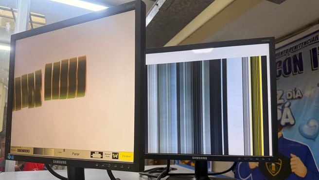 Fallas en los monitores de videovigilancia. (Foto: Difusión)