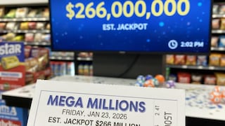 Resultados del Mega Millions del 23/01/2026: revisa los números ganadores del jackpot de 266 millones en EE.UU.