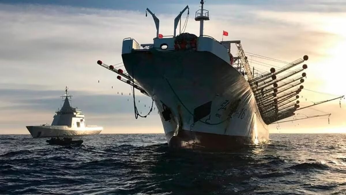 Los Guardacostas de La Marina afirmaron en su momento a Gestión que los buques chinos que ingresan al mar peruano no lo hacen para pescar sino por temas de mantenimiento o reparación.