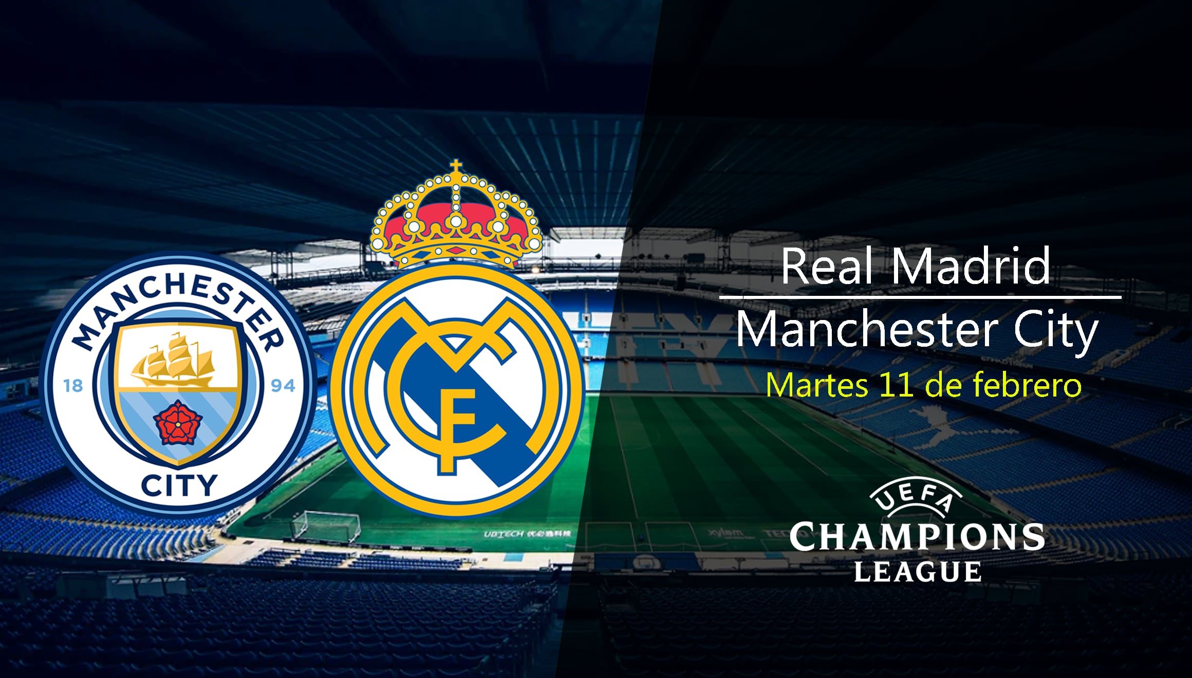 Desde el Etihad Stadium, Manchester City recibe al Real Madrid por los PlayOff de la UEFA Champions League 2024-2025 este martes 11 de febrero. (Foto: Composición Gestión Mix)