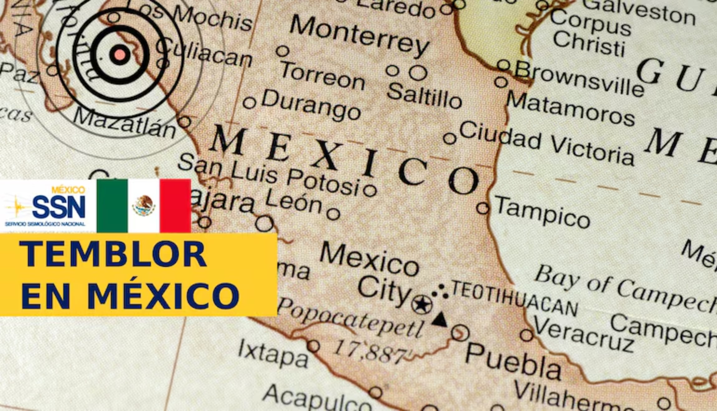Consulta cuál fue el último temblor en México para este sábado 23 de mayo de 2026, con el reporte del Servicio Sismológico Nacional sobre el epicentro y magnitud del sismo. (Foto: Imagen creada por Gestión Mix)