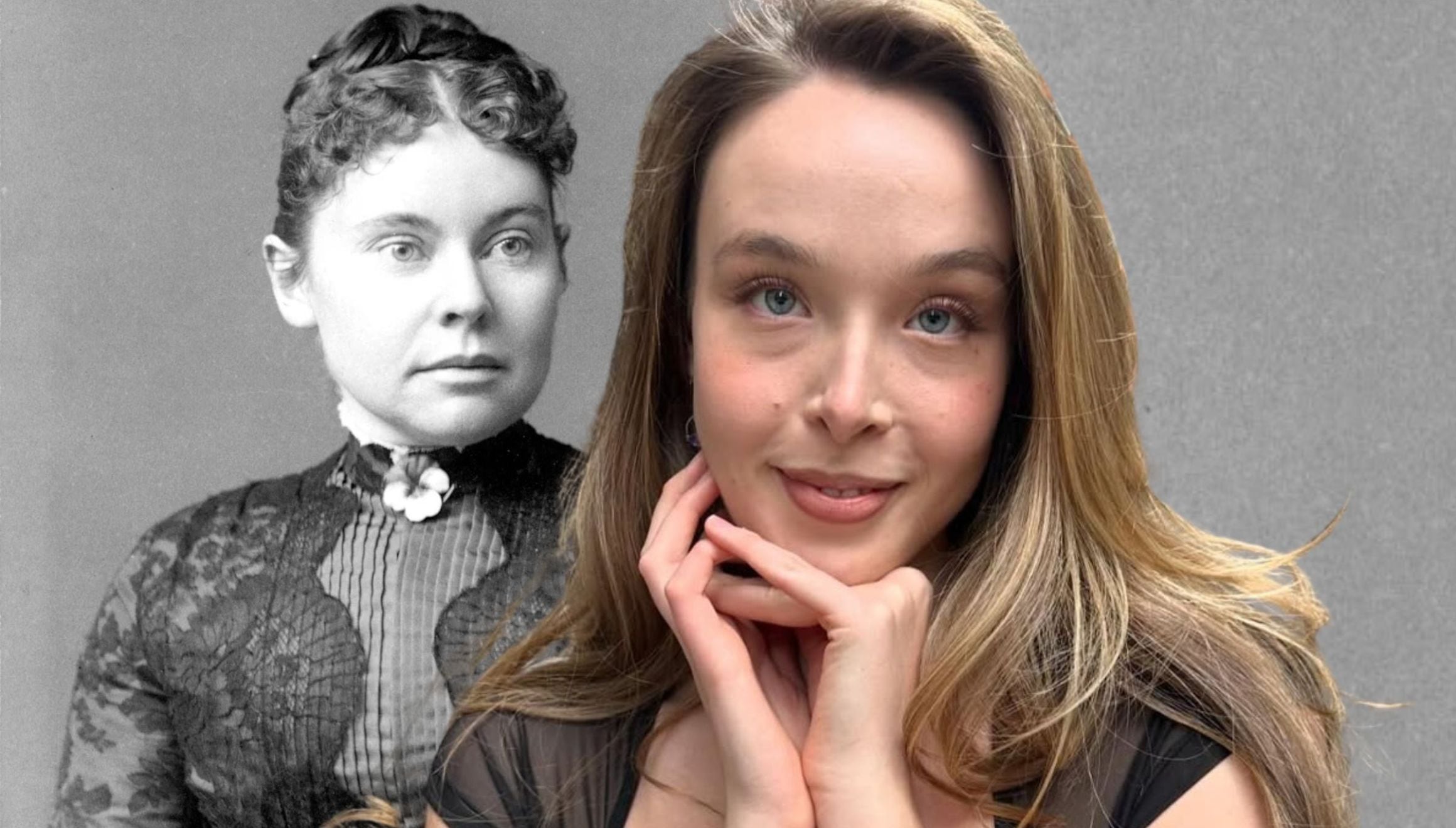Ella Beatty asume el rol protagonista en la serie "Monstruo: La historia de Lizzie Borden" (Fotos: Dominio público / Wikimedia Commons y @ellabeattyy / Instagram)