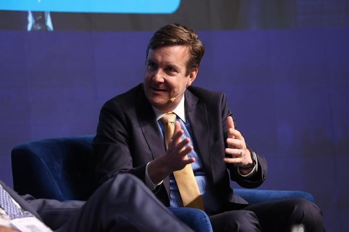 Robert Schlotterer, gerente del Grupo del Banco Mundial durante su presentación en el World Mining Congress 2026.