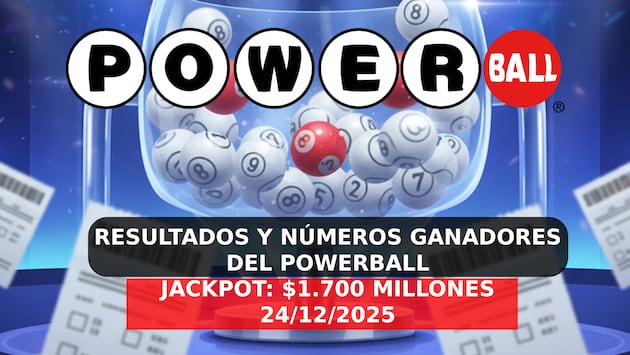 Resultados del Powerball EN VIVO hoy: números ganadores del 24 de diciembre 2025 y jackpot de 1.700 millones en USA