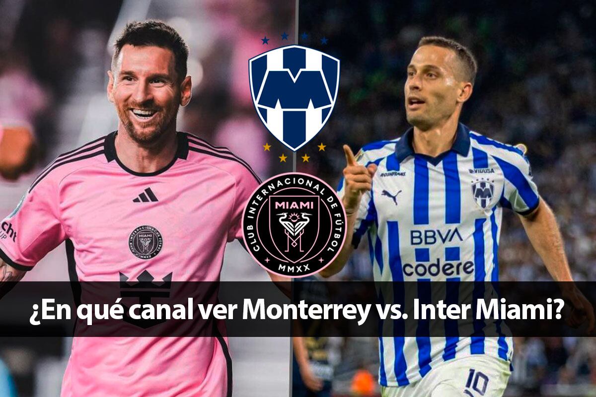 Este miércoles 10 de abril se viene una verdadera final: Inter Miami visita a Monterrey por la vuelta de los cuartos de final de la Concachampions 2024. (Foto: AFP/Composición)