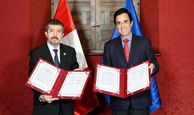 El convenio establece las condiciones y el marco jurídico para el desarrollo independiente de las labores de observación electoral de la OEA. Foto: Cancillería.