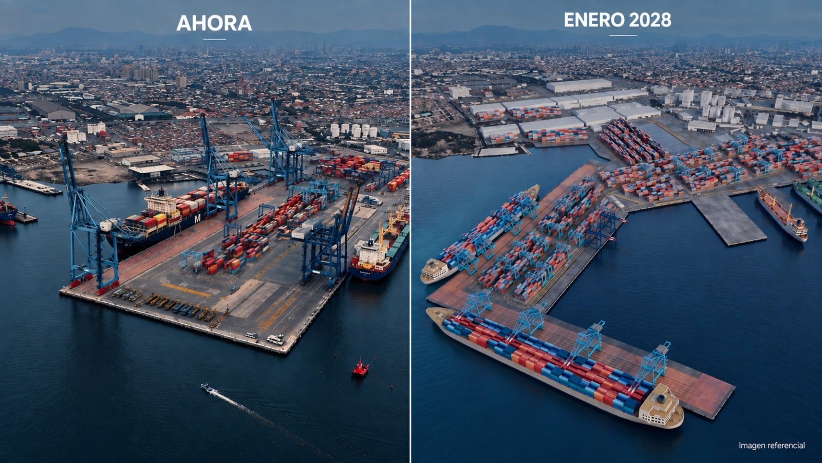 APM Terminals proyecta estas mejoras de infraestructura para 2028, año previsto para la culminación de la etapa 3B del proyecto. (Foto: APM Terminals).