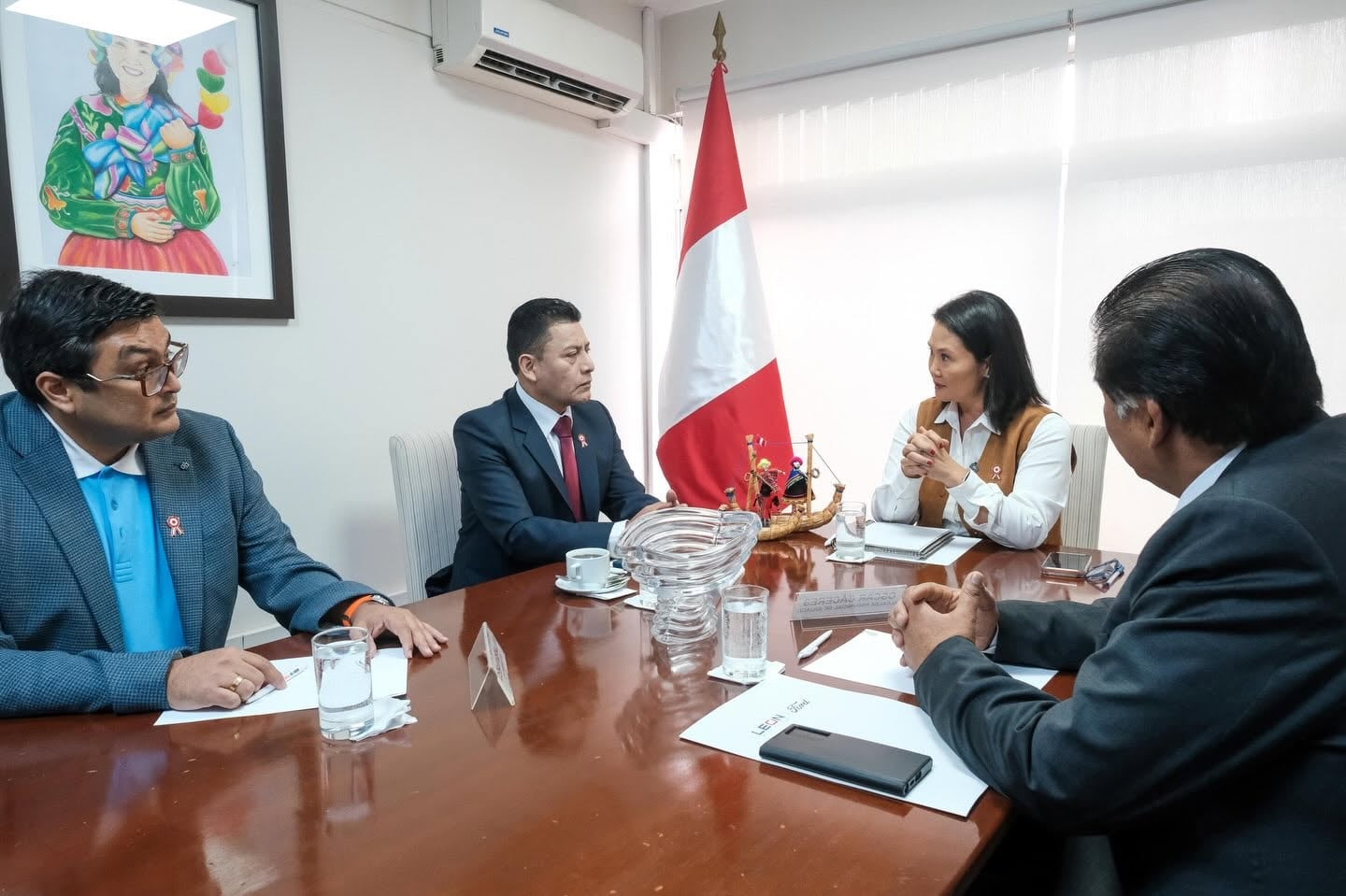Keiko Fujimori lleva una cargada agenda de cara a su toma de mando, programada para el 28 de julio. Foto: Fuerza Popular
