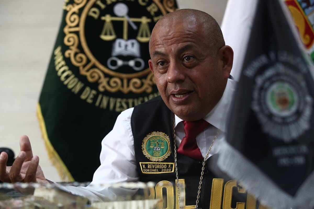 Actualmente, el general Víctor Revoredo lidera la recientemente creada División de Investigación de Extorsiones (Divinex) Foto: GEC.