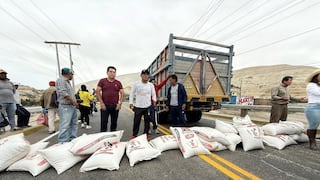 Arequipa: productores de arroz bloquean Panamericana Sur y denuncian incumplimiento de acuerdos