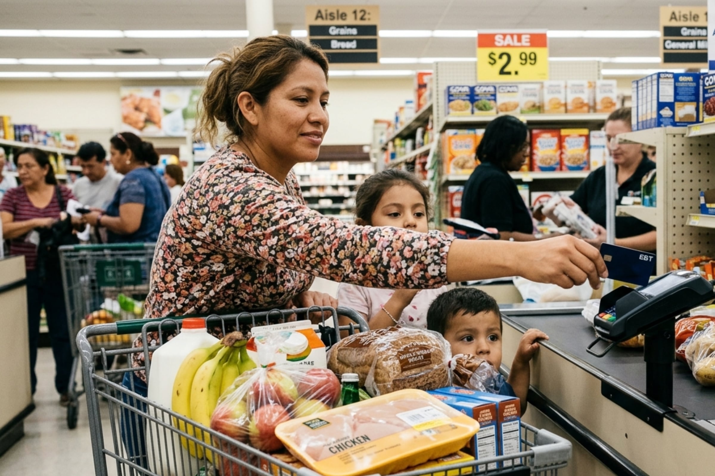 Las nuevas reglas del USDA obligan a las tiendas con SNAP a ofrecer más frutas, verduras, lácteos y proteínas frescas, y a cumplir estándares más estrictos si quieren seguir aceptando la tarjeta EBT (Foto: Imagen creada por El Comercio MAG usando Gemini)