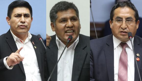 Alex Flores, Jaime Quito y Alfredo Pariona renunciaron a la bancada de Perú Libre