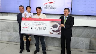 Café peruano supera precio de US$ 4,500 por quintal en subasta electrónica internacional