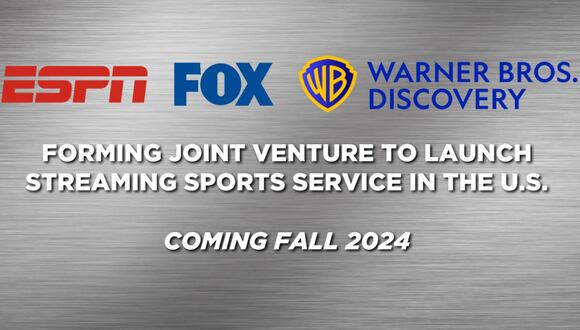 ESPN -filial de Disney-, Fox y Warner Bros. Discovery apuntan a unirse.