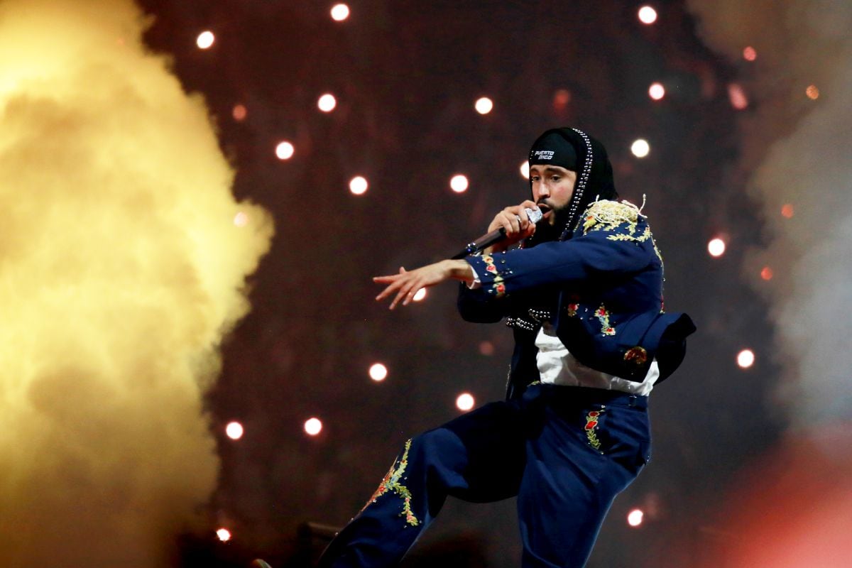 Bad Bunny se presenta durante su Most Wanted Tour en el Coliseo de Puerto Rico en San Juan en 2024. Fotógrafo: Gladys Vega/Getty Images