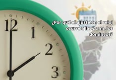 La curiosa razón por la que se ajustan los relojes a las 2 a. m. los domingos en Estados Unidos