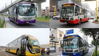 Buses de Corredores Complementarios suspenderán servicio desde mañana