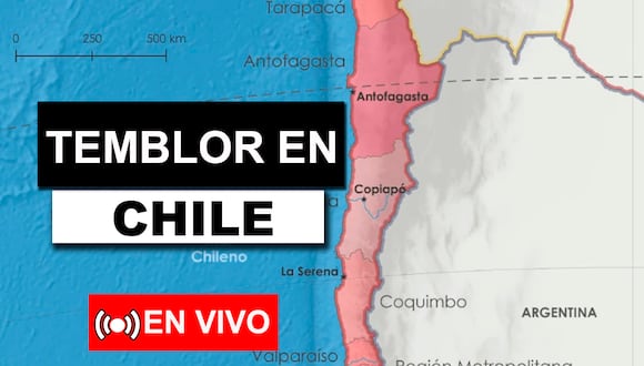 Consulta los temblores registrados en Chile, según el Centro Sismológico Nacional de la Universidad de Chile (Composición: Héctor Honores)