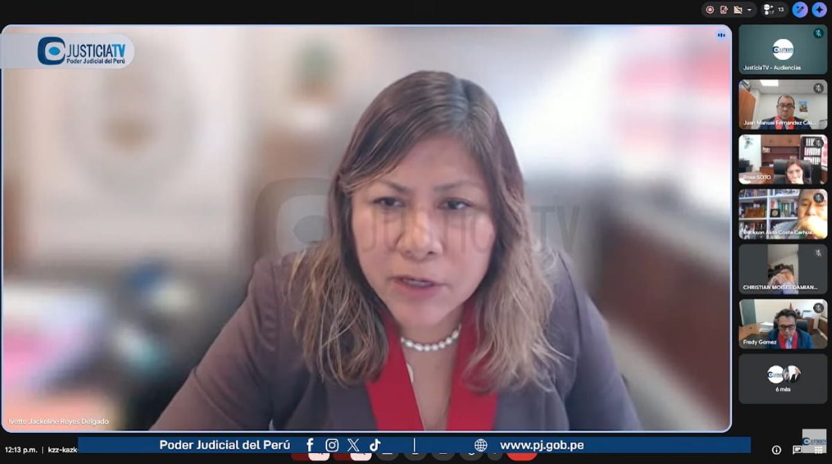 La sala estableció además una reparación civil de S/ 1.9 millones, monto que deberá ser asumido de manera solidaria junto con Wálter Tovar Macutela. Foto: Justicia TV/ Poder Judicial.
