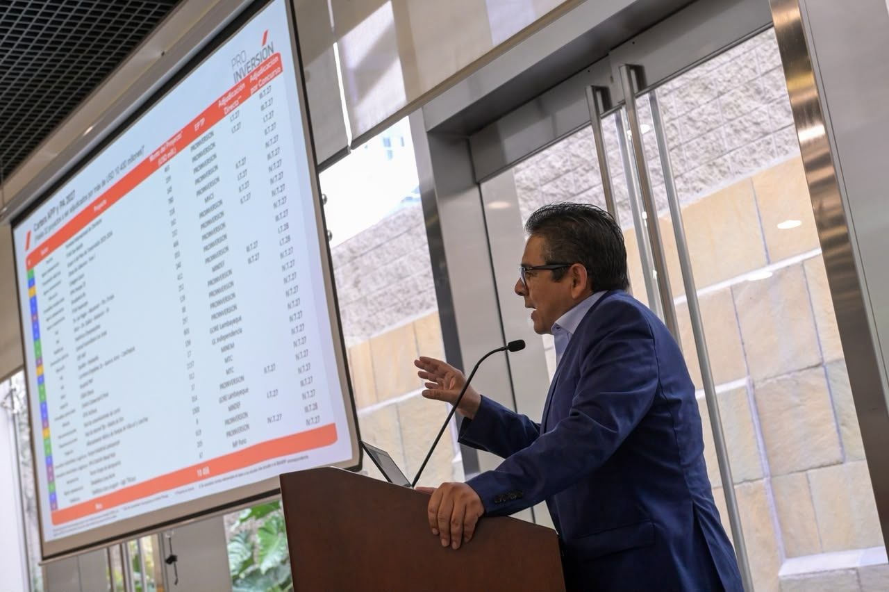 Luis Del Carpio, presidente ejecutivo de ProInversión, durante su exposición en el evento de EY. Foto: ProInversión.