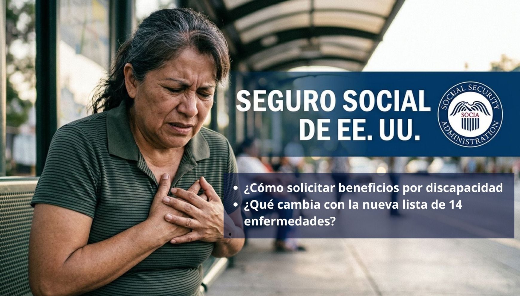 La Administración del Seguro Social incorporó 14 afecciones al programa Compassionate Allowances, que permite identificar ciertos casos graves para una revisión más rápida al solicitar beneficios por discapacidad (Foto: Imagen creada por Gestión MIX usando Gemini)