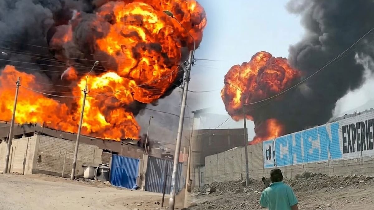San Juan de Lurigancho: incendio en depósito de tíner moviliza a 10 unidades de bomberos
