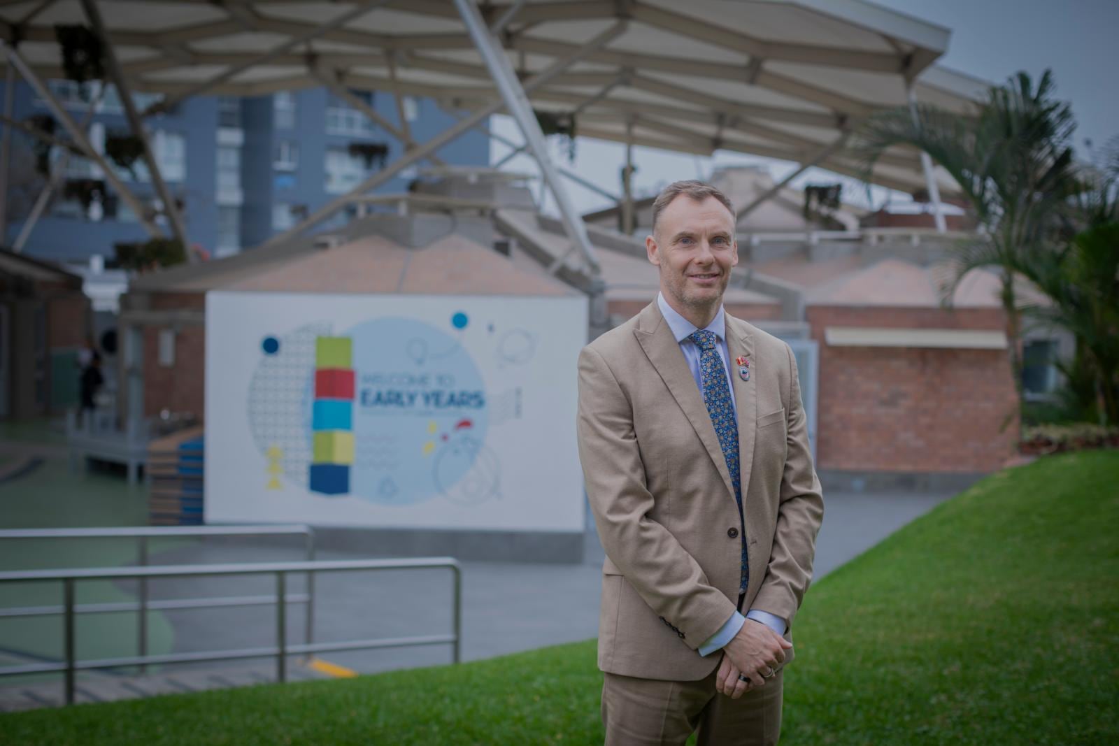 Ian Storey, director del Colegio Peruano Británico, destaca los nuevos proyectos de infraestructura y la evolución de la comunidad educativa. Foto: GEC / Hugo Pérez