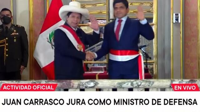 Juan Carrasco y Jorge Prado juraron como ministros de Defensa y Producción