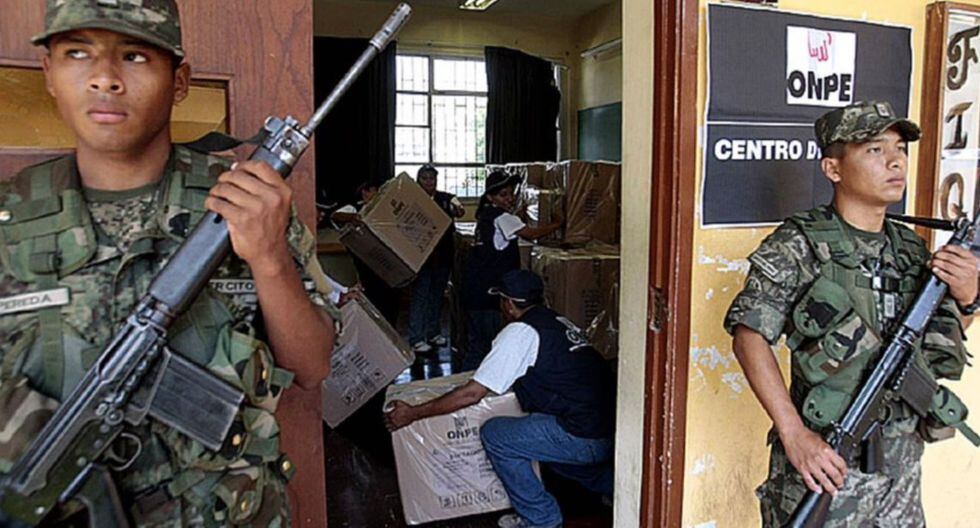 ONPE tendrá a su disposición personal de las Fuerzas Armadas durante los eventos electorales. Foto: difusión / Andina
