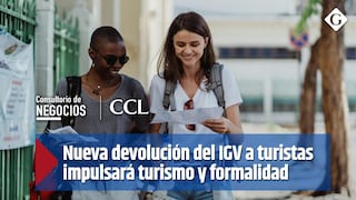 Nueva devolución del IGV a turistas impulsará el turismo y la formalidad