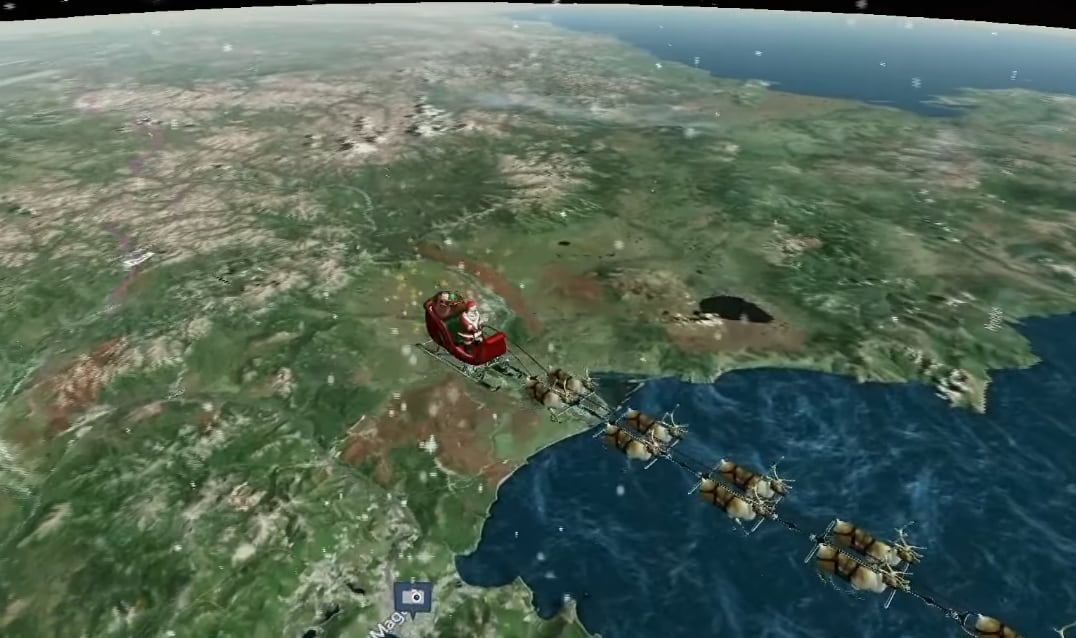 A través de este sistema digital, millones de usuarios pueden seguir el trayecto de Santa Claus. Foto: Captura Santa Tracker.