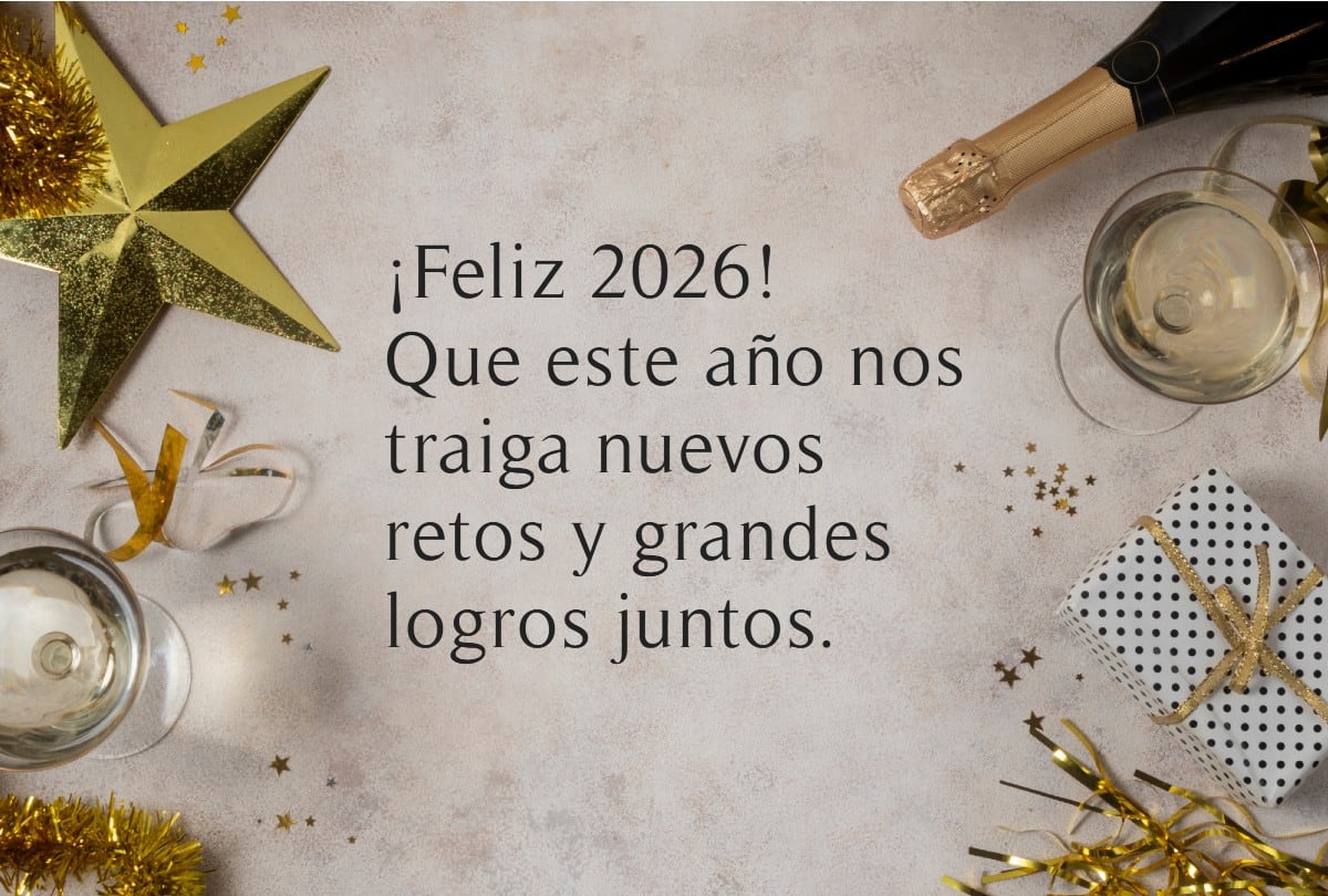 Con estos mensajes de Año Nuevo 2026 para tu personal, agradecerás su esfuerzo y desearás un año lleno de éxitos. | Crédito: Freepik/Gestión