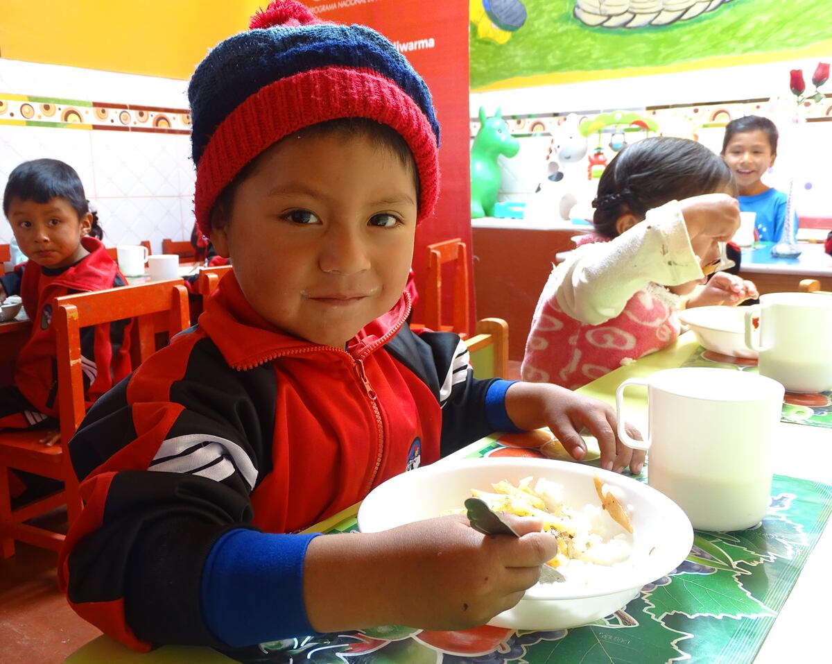 Puno es la región con mayor nivel de anemia infantil en el Perú con un 67,2%. Foto: Qali Warma