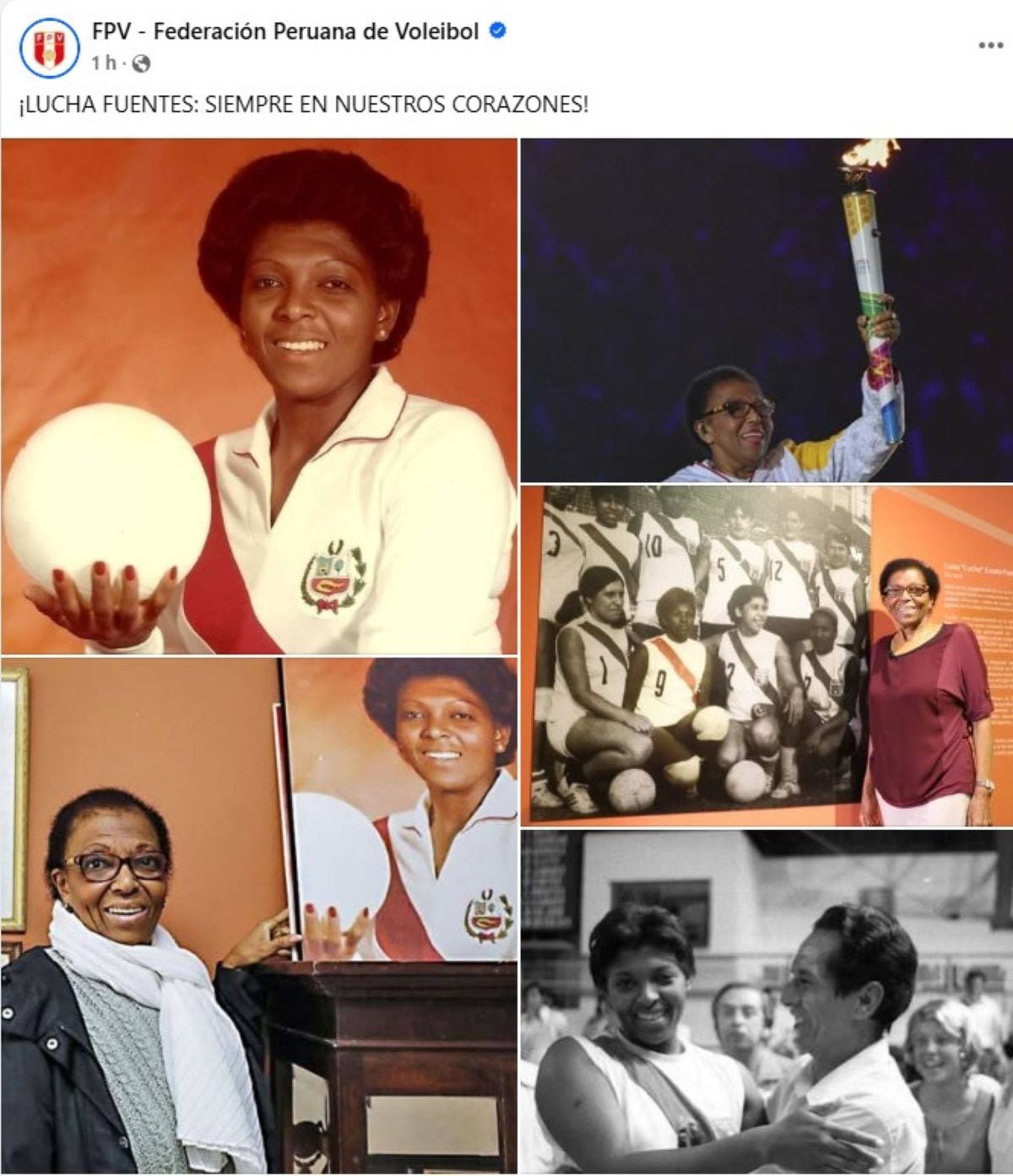 Fallece Lucha Fuentes, leyenda del vóley peruano Foto: FVP