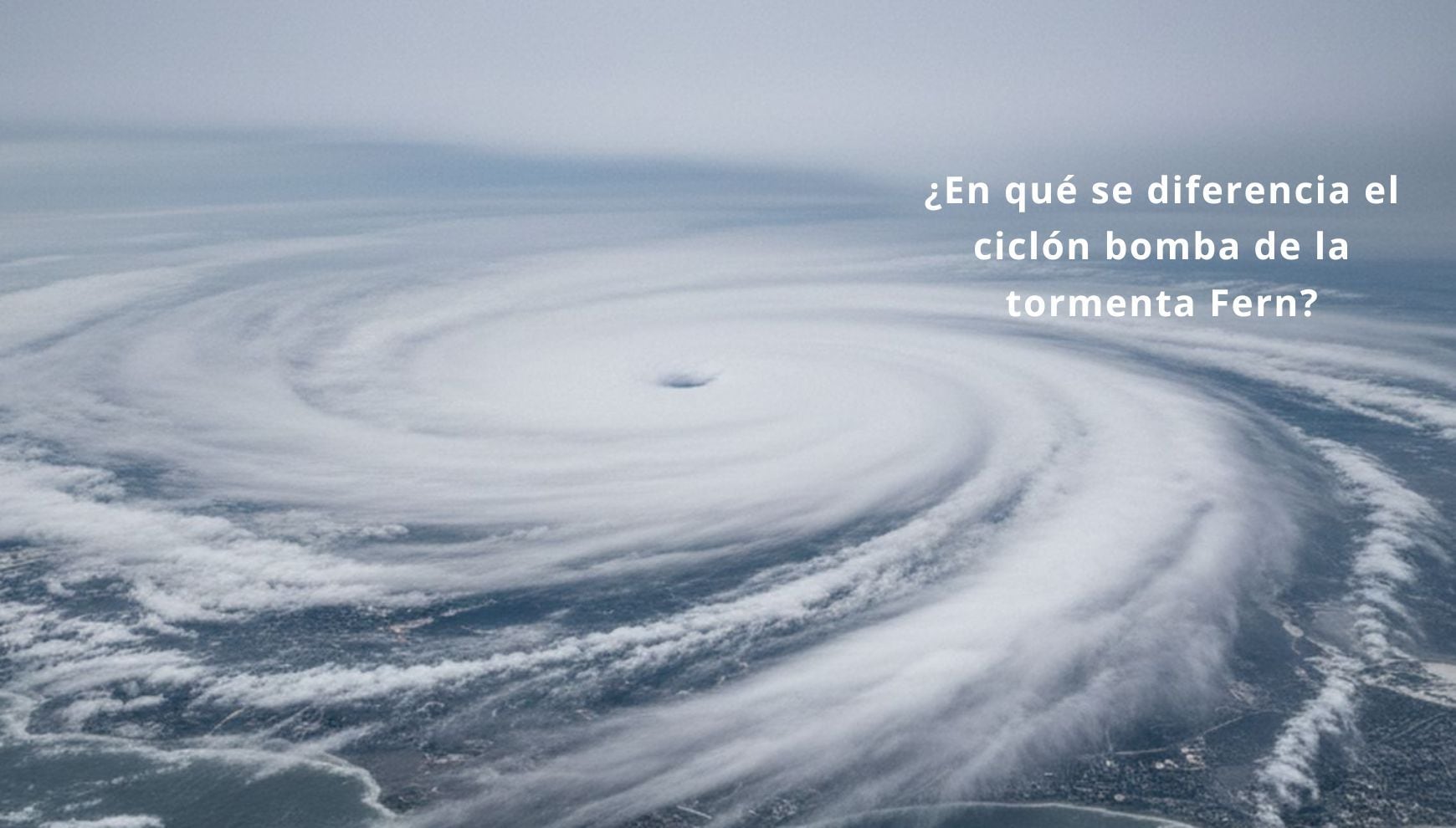 Ciclón bomba amenaza la costa este. ¿Cómo sería la tormenta que podría superar a Fern y en qué se diferencian? (Crédito: Imagen creada por Gestión MIX utilizando la IA de Perplexity)