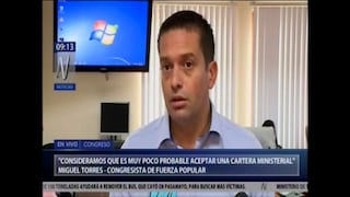 Miguel Torres: “Pier Figari y Ana Vega dejaron el CEN de Fuerza Popular hace tres semanas”