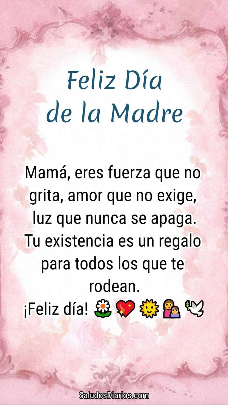 Elige una de estas tarjetas para festejar un ¡Feliz Día de la Madre! desde México este 2025, con mensajes y frases para compartir en WhatsApp. (Foto: Pinterest)